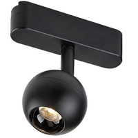 Модерен LED релсов спот – 5W топло бяло 3000K, стилен черен алуминий