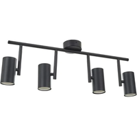 Спот за таван черен GU10 с подвижни тела 4 тела