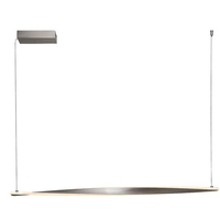 Модерен висящ LED полилей 28W – атен хром, топла светлина