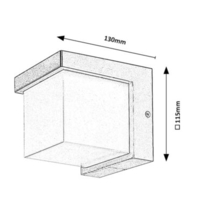 Модерен черен LED аплик Andelle 10W – стилно външно осветление с топла светлина