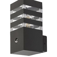 Умен външен аплик Ankara E27 със сензор за движение – антрацитен дизайн и IP44 защита