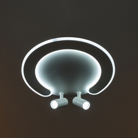 Smart LED таванен плафон 80W – елегантен бял дизайн и подвижни рамена