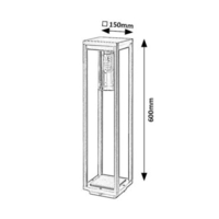 Модерен външен стълб Zernest E27 – стилно градинско осветление с IP54 защита