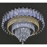 LED полилей 50W,хром, метал и кристал, RGB, дистанционно управление