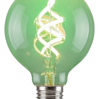 Смарт LED филаментна крушка G95 – E27, 4W, 2700K, RGB, Wi-Fi, димируема