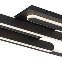 Модерен LED  плафон 36W с регулируема цветна температура – черен