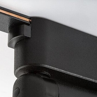 Смарт LED релсово осветление – 4W, регулируема цветна температура 2700–5500K, Wi-Fi, черен алуминий