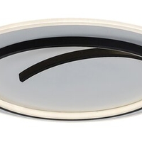 Модерен LED плафон 40W – черен, естествена светлина 4000K