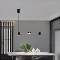 LED полилей „Black Rings“ – модерен дизайн с дистанционно управление