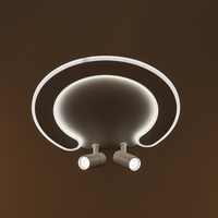 Smart LED таванен плафон 80W – елегантен бял дизайн и подвижни рамена