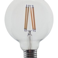 LED филаментна крушка G95 – E27, 12W, 4000K, димируема