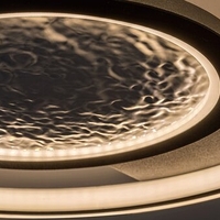 Модерен LED плафон с топло бяла светлина