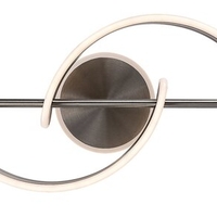 Модерен LED таванен плафон 30W с топло бяла светлина – атенен хром