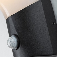 Външен LED аплик Tolna 10W с топло бяла светлина, PIR сензор и IP54 защита