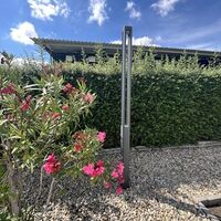 Модерен външен LED стълб 30W, 3000K, IP65