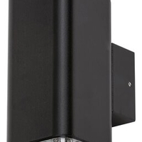 Модерен външен аплик Sintra двупосочен в мат-черно с GU10 крушка– IP44 защита