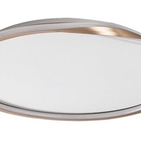 Модерен LED плафон 40W – златен топла светлина 3000K