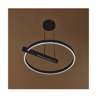 Модерен LED полилей 39W – черен стил и интелигентно управление