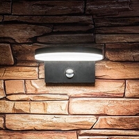 Интелигентен фасаден LED аплик Batida 9W с регулируема светлина и PIR сензор