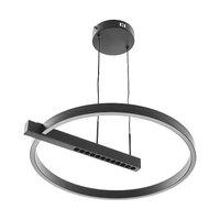 Модерен LED полилей 39W – черен стил и интелигентно управление