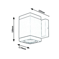 Модерен външен аплик Buffalo – стилен антрацитен дизайн с GU10 фасонка