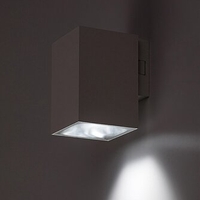 Външен LED аплик Urfa 9W в бял цвят – регулируема светлина за модерни фасади