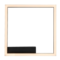 Модерен LED таванен плафон 24W с топло бяла светлина – черен