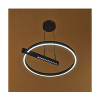 Модерен LED полилей 39W – черен стил и интелигентно управление