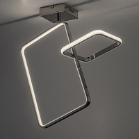 Модерен LED плафон Malwen – 36W, 3600 lm, хром, 4000K естествена светлина