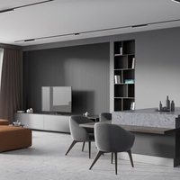 Модерно LED релсово осветление – 6W, топло бяло, черен алуминий