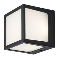 Модерен квадратен LED аплик Rennes 10W – антрацитно външно осветление с естествена светлина