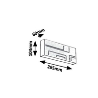 Минималистичен черен LED аплик Maribor 12W – елегантно фасадно осветление с естествена светлина