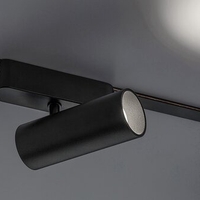 Смарт LED релсов спот – 9W, регулируема цветна температура 2700–5500K, Wi-Fi управление, черен алуминий