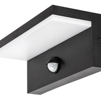 Интелигентен черен LED аплик Zaragoza 9W – сензорно външно осветление с регулируема цветна температура