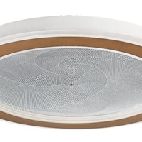 Модерен LED плафон 24W,матирано златен метал и акрил, димируем с дистанционно управление