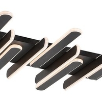 Модерен LED  плафон 46W с регулируема цветна температура – черен