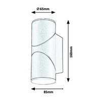 Външен LED подвижен  аплик Belfast 12.9W с топло бяла светлина и IP65 защита
