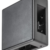 Компактен квадратен LED аплик Lippa в черно – стилно фасадно осветление 6W