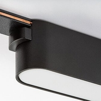 Смарт LED релсово осветление – 4W, регулируема цветна температура 2700–5500K, Wi-Fi, черен алуминий