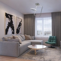 Модерен LED плафон Malwen – 36W, 3600 lm, хром, 4000K естествена светлина