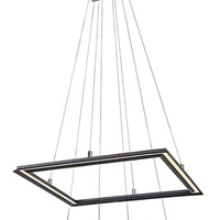 LED висящ полилеи– 48W, 3000K черен метал