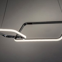 Модерен висящ LED пендел Malwen – 36W, 3600 lm, хром, 4000K естествена светлина