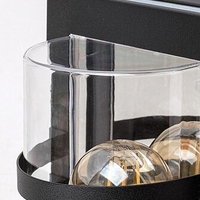 Модерен външен аплик Orlova – черен, неръждаема стомана, E27, IP44