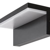 Модерен черен LED аплик Zaragoza 10W – стилно вертикално външно осветление с естествена светлина