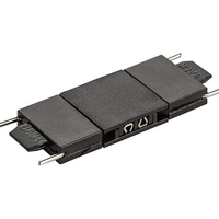 Свързващ елемент за релсово осветление – черен, DC 24V, пластмасов корпус