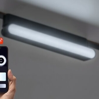 Смарт LED релсово осветление – 7W, регулируема цветна температура 2700–5500K, Wi-Fi, черен алуминий