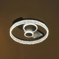 Модерен LED плафон със smart управление – черен