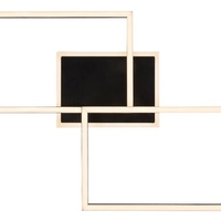 Модерен LED таванен плафон 40W – черен, 2700K–3500K, 1500–2500lm