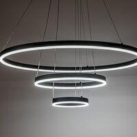 Модерен LED полилей Isaure – 100W, CCT 3000K–6500K, димируем, с дистанционно