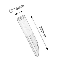 Модерен външен аплик Inox Torch E27 – елегантно фасадно осветление с IP44 защита